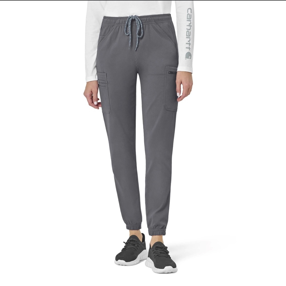 Carhartt Rugged Flex Slim Leg Scrub Pant Grey - Picture 1 of 8